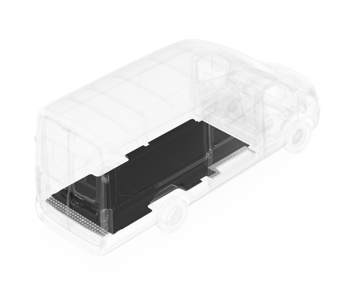AutoMat Bar Kit with Sills Dual Side Doors Ford Transit 148 AutoMat Bar Kit with Sills Dual Side Doors Ford Transit 148