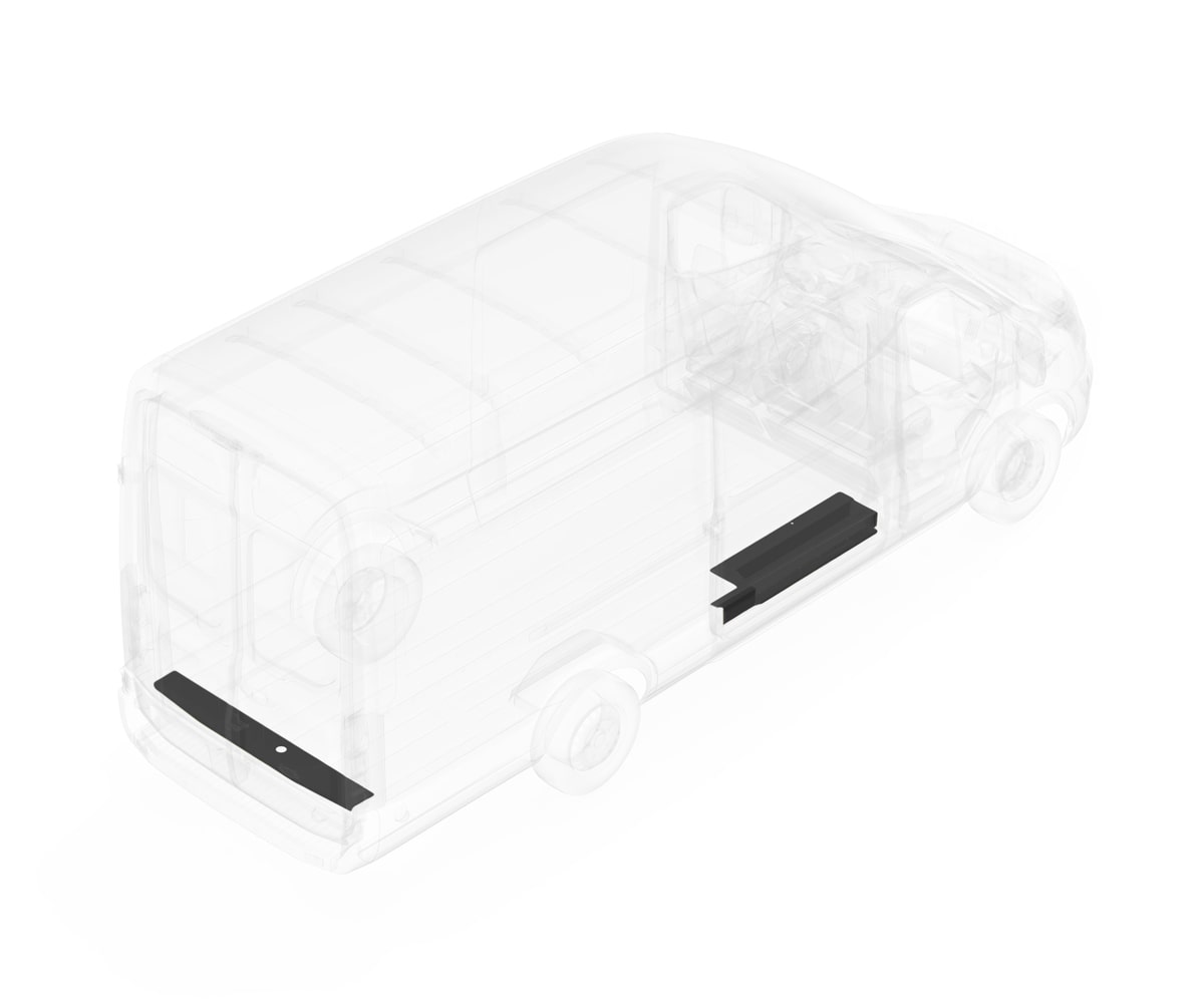 
                        Steel Floor Threshold Set Dual Side Doors Ford Transit (all WB lengths) Without Lower Step              1          