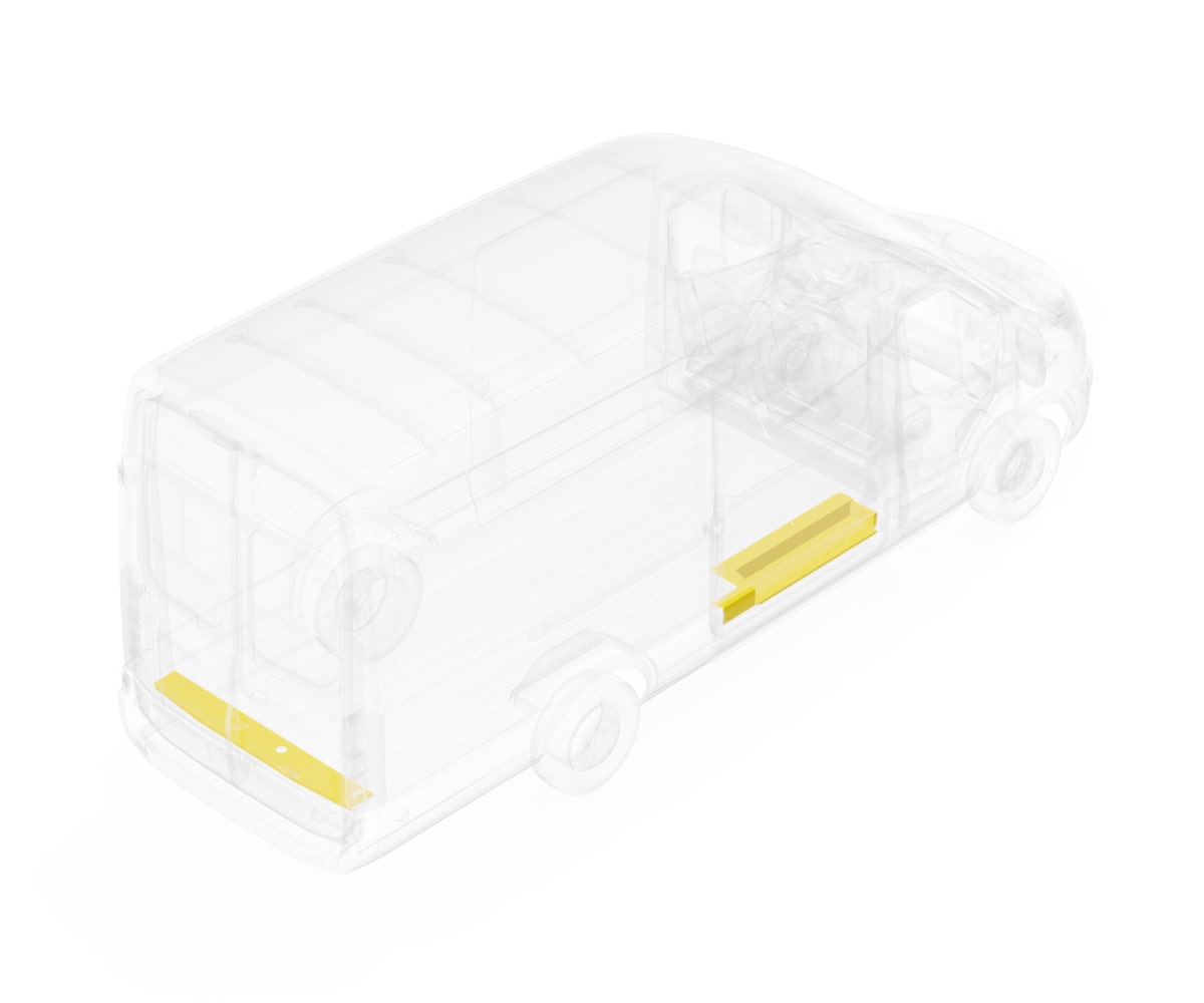 
                        Steel Floor Threshold Set Dual Side Doors Ford Transit (all WB lengths) With Full Lower Step              2          