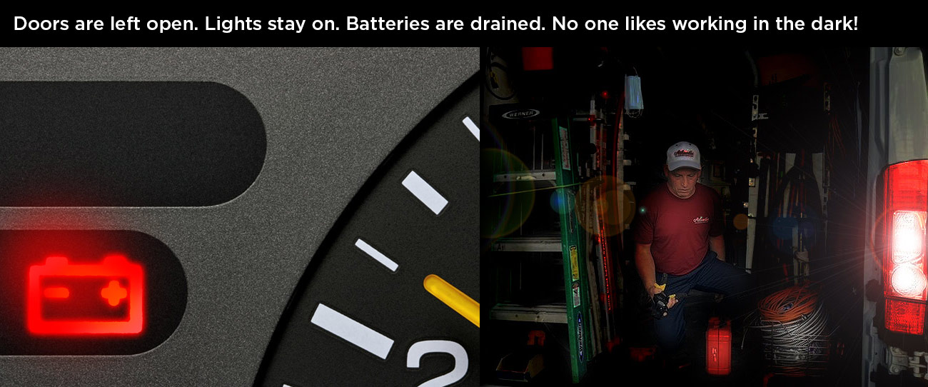 Drained batteries mean working in the dark